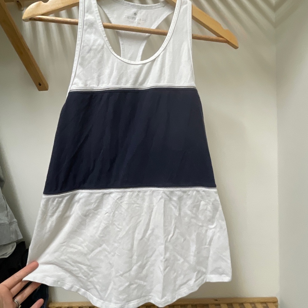 Kate spade athletic tank top navy and white. Size medium.